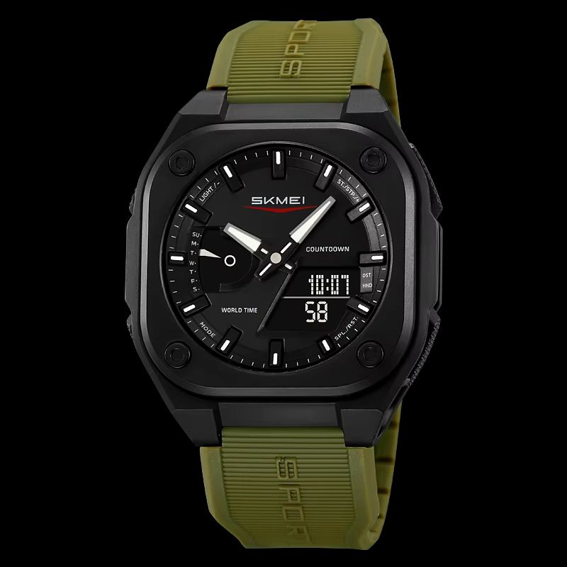 SKMEI 2328 Dual Time Waterproof Sports Watch With 5 Alarms And Countdown Timer 7