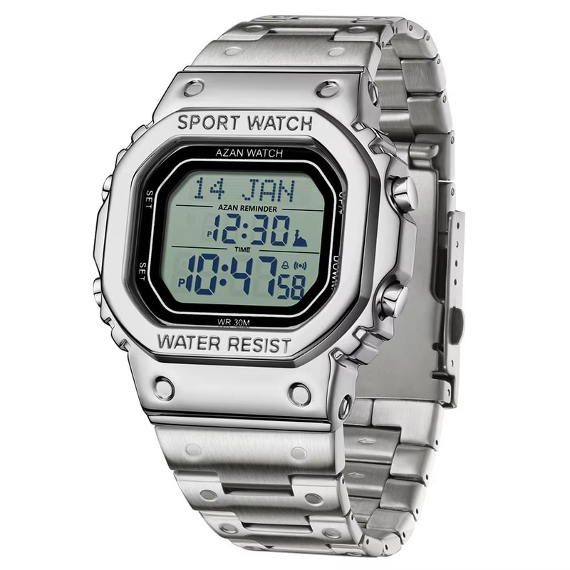 SANDA Golden LED Digital Sports Watch With Alarm Chronograph And Date 9