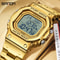 SANDA Golden LED Digital Sports Watch With Alarm Chronograph And Date 4