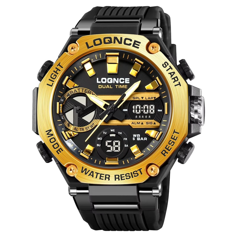LOQNCE 98001 Dual Time LED Digital Sports Watch For Men 9