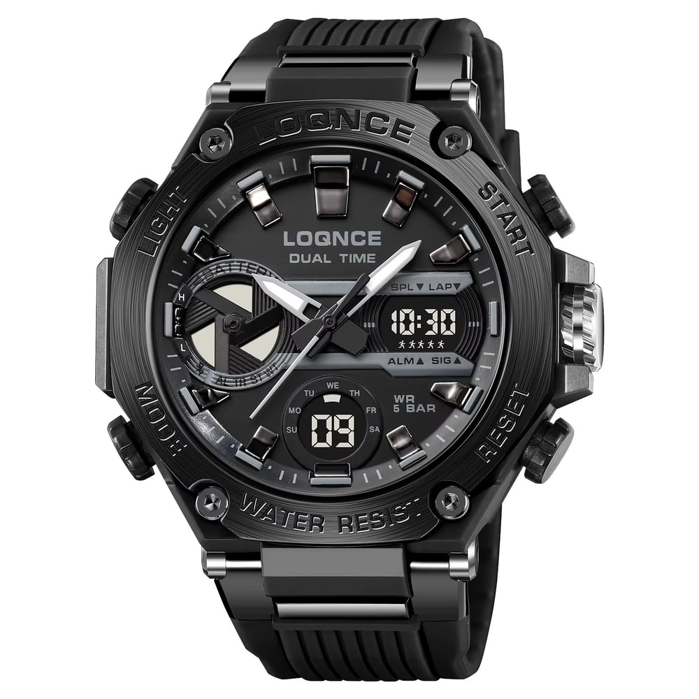 LOQNCE 98001 Dual Time LED Digital Sports Watch For Men 11