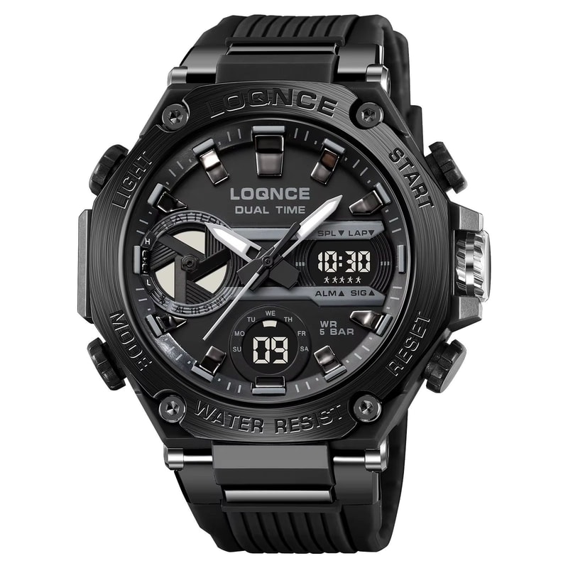 LOQNCE 98001 Dual Time LED Digital Sports Watch For Men 11
