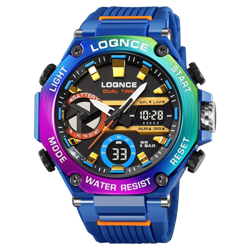 LOQNCE 98001 Dual Time LED Digital Sports Watch For Men 7