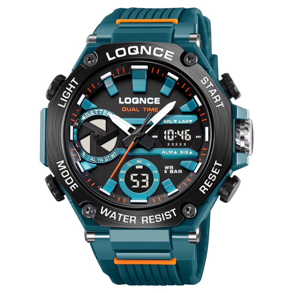 LOQNCE 98001 Dual Time LED Digital Sports Watch For Men 8