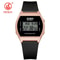 White Waterproof Digital Sports Watch For Women With Alarm And LED Display 7