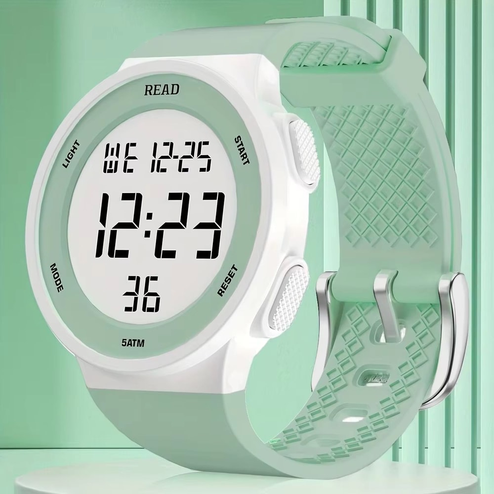 Womens LED Fitness Digital Sports Watch With Stopwatch And Waterproof Design 9