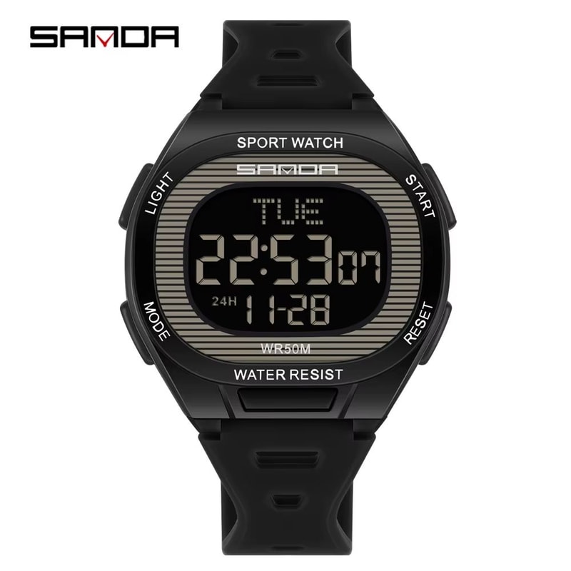 SANDA 2195 Luxury Military Digital Sports Watch With LED Display And Dual Time 13