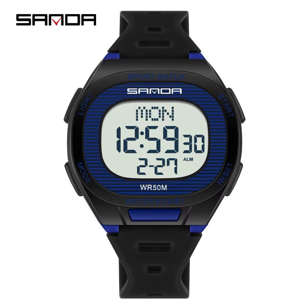 SANDA 2195 Luxury Military Digital Sports Watch With LED Display And Dual Time 8