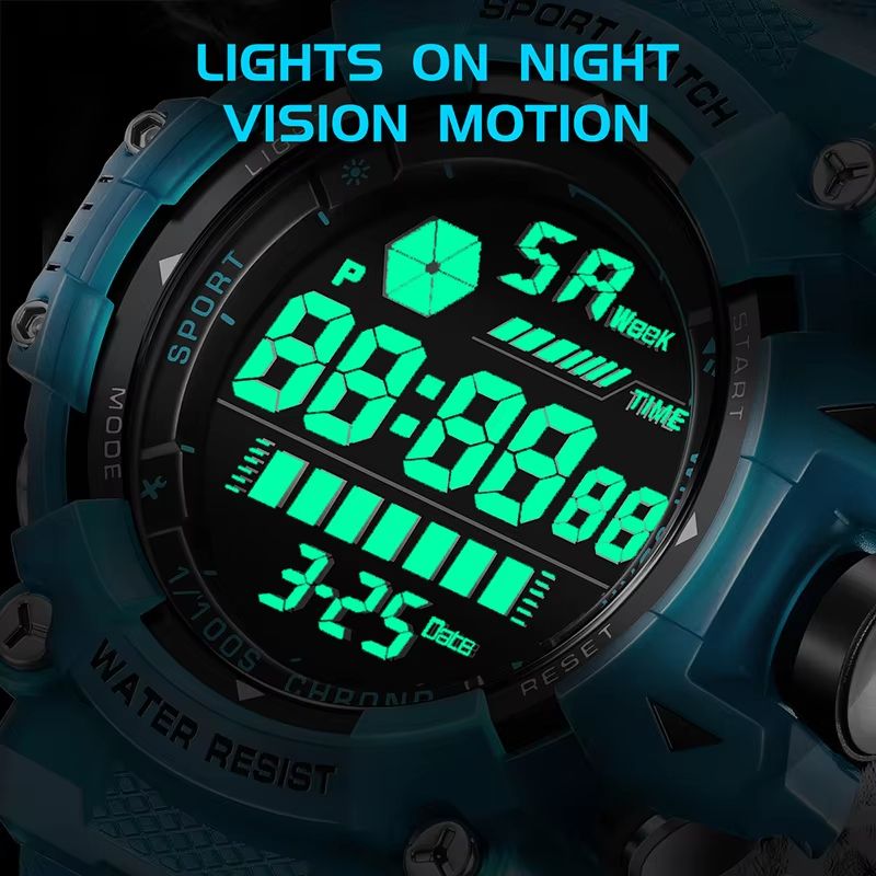 LIGE FOXBOX LED Military Digital Sports Watch With Luminous Display 2