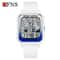 OFNS Rectangular Digital Sports Watch With LED Display And Timing Code 12