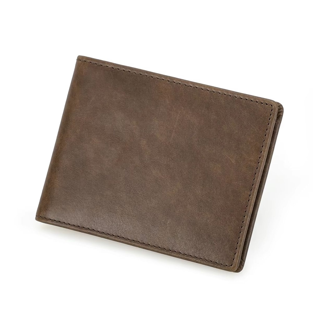 Slim Genuine Leather Bifold Wallet For Men With Card Holder 6
