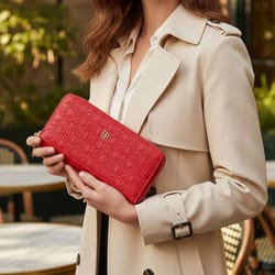 ch vintage style large capacity women long wallet with zipper closure