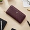 CH Vintage Style Large Capacity Women Long Wallet With Zipper Closure 3