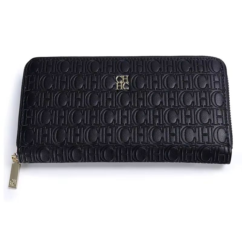 CH Vintage Style Large Capacity Women Long Wallet With Zipper Closure 7