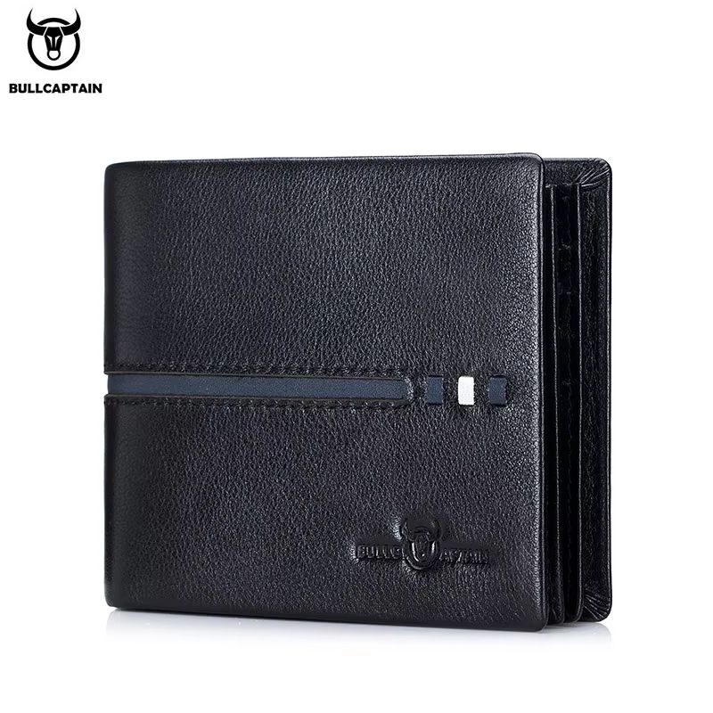 BULLCAPTAIN Genuine Leather RFID Business Wallet For Men 7