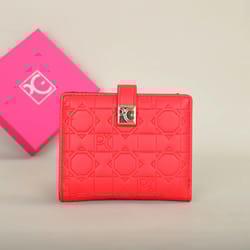 classic retro letter print women's wallet portable card holder coin purse