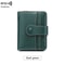 Retro RFID Blocking Womens Multi Card Wallet With Zipper Coin Pocket 8