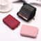 PU Leather Business Card Holder Wallet Multi Card Organizer With Coin Pocket 0