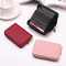 PU Leather Business Card Holder Wallet Multi Card Organizer With Coin Pocket 0