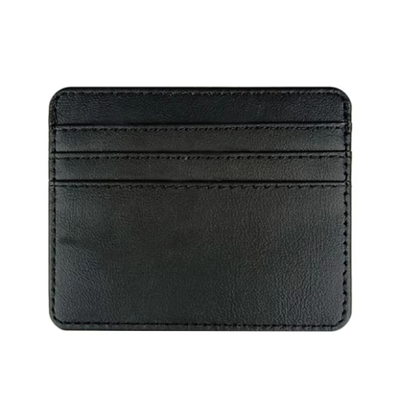 PU Leather Business Card Holder Wallet Multi Card Organizer With Coin Pocket 15