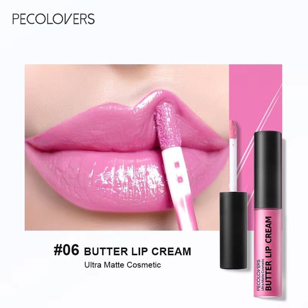 Butter Silky Hydrating Lip Gloss Long Lasting Pink Red Liquid Lipstick 12
