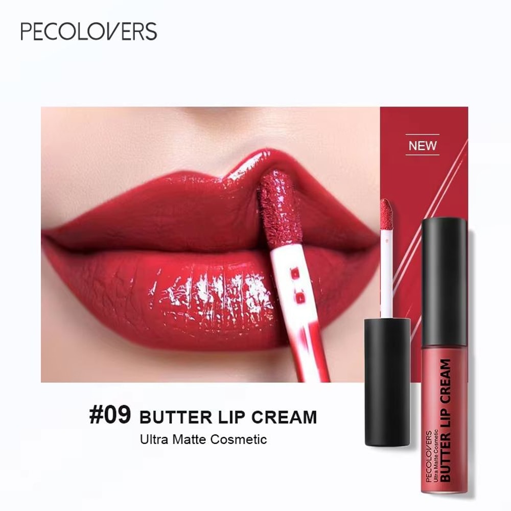 Butter Silky Hydrating Lip Gloss Long Lasting Pink Red Liquid Lipstick 14