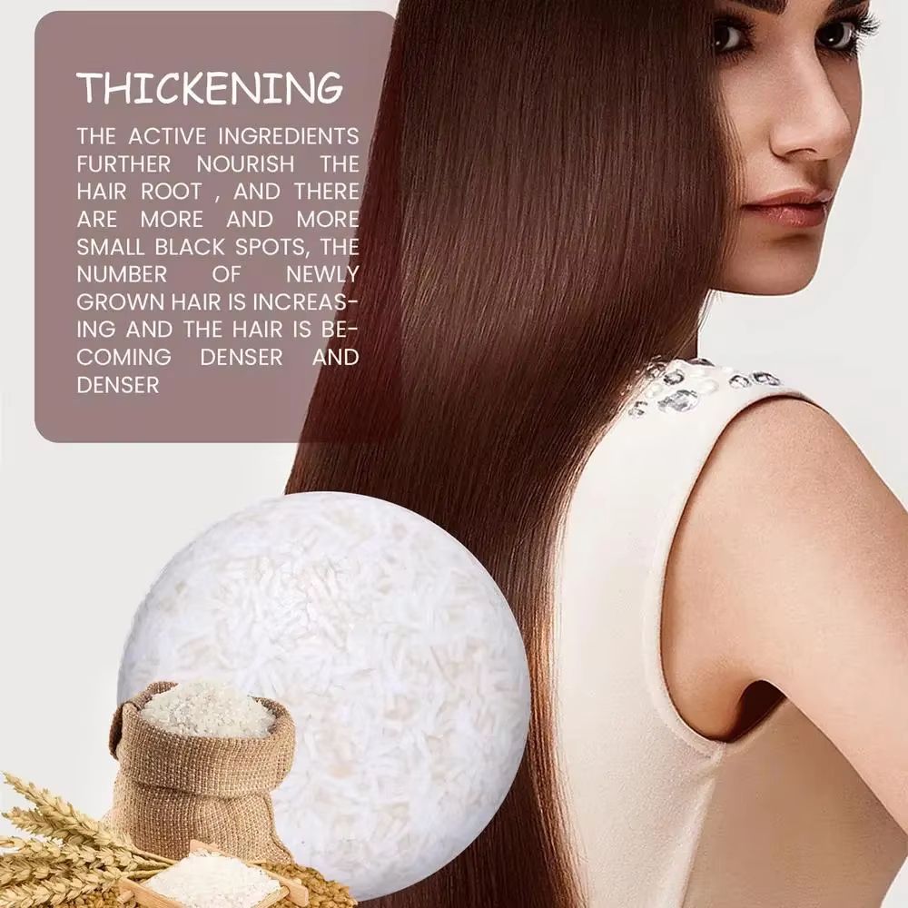 Organic Rice Water Shampoo Bar Nourishing Hair Growth And Strengthening Solid Shampoo 2
