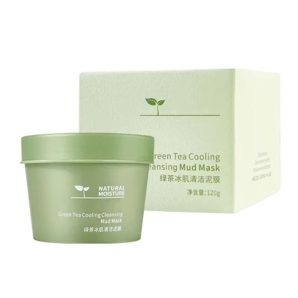 Green Tea Cleansing Mud Mask Deep Pore Oil Control And Blackhead Removing Face Mask 120g 6