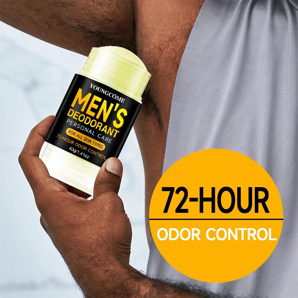 Mens Sandalwood Deodorant Stick Long Lasting Anti Sweat Underarm Odor Protection 0