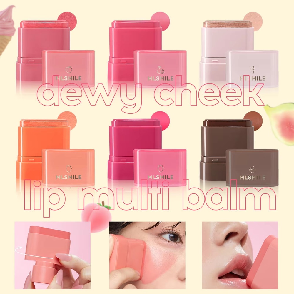 2 In 1 Lip And Cheek Blush Stick Fruit Tint Cream Blush And Lipstick Makeup Stick 2