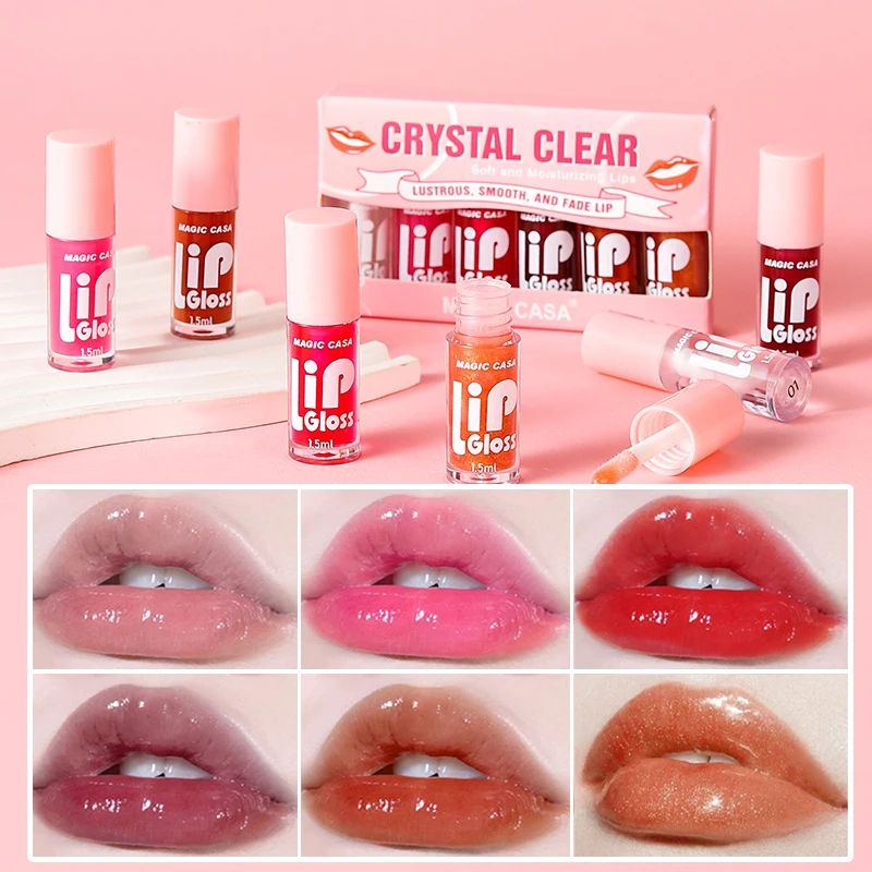 MAGIC CASA 6Piece Jelly Lip Oil Set For Glossy Hydrated Lips 1