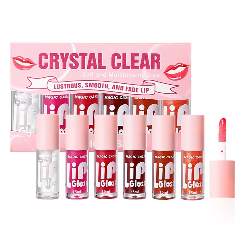 MAGIC CASA 6Piece Jelly Lip Oil Set For Glossy Hydrated Lips 6