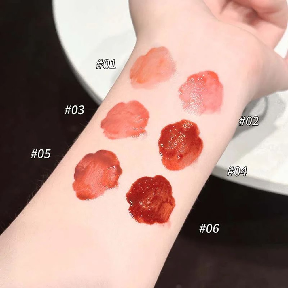 PINKCOCO Bear Doodle Mirror Lip Glaze For Shiny Nude Lips 2