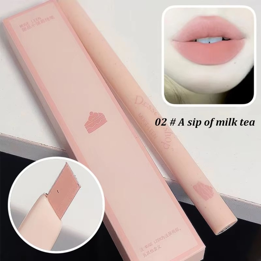 Dessert Automatic Lip Liner Waterproof Long Lasting Twist Up Lip Outline Pencil 7