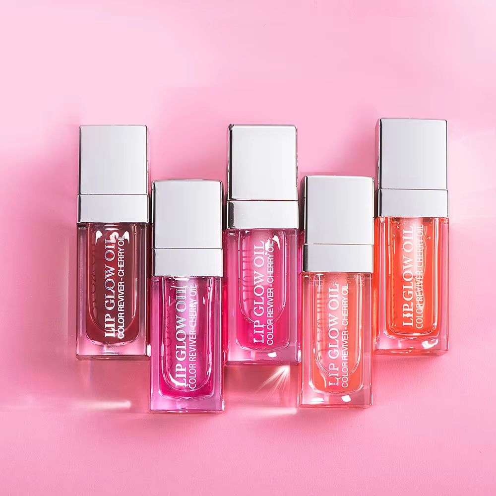 HydraGlow Lip Oil Gloss Moisturizing Plumping Lip Oil With Pink Tint For Smooth Glossy Lips 0