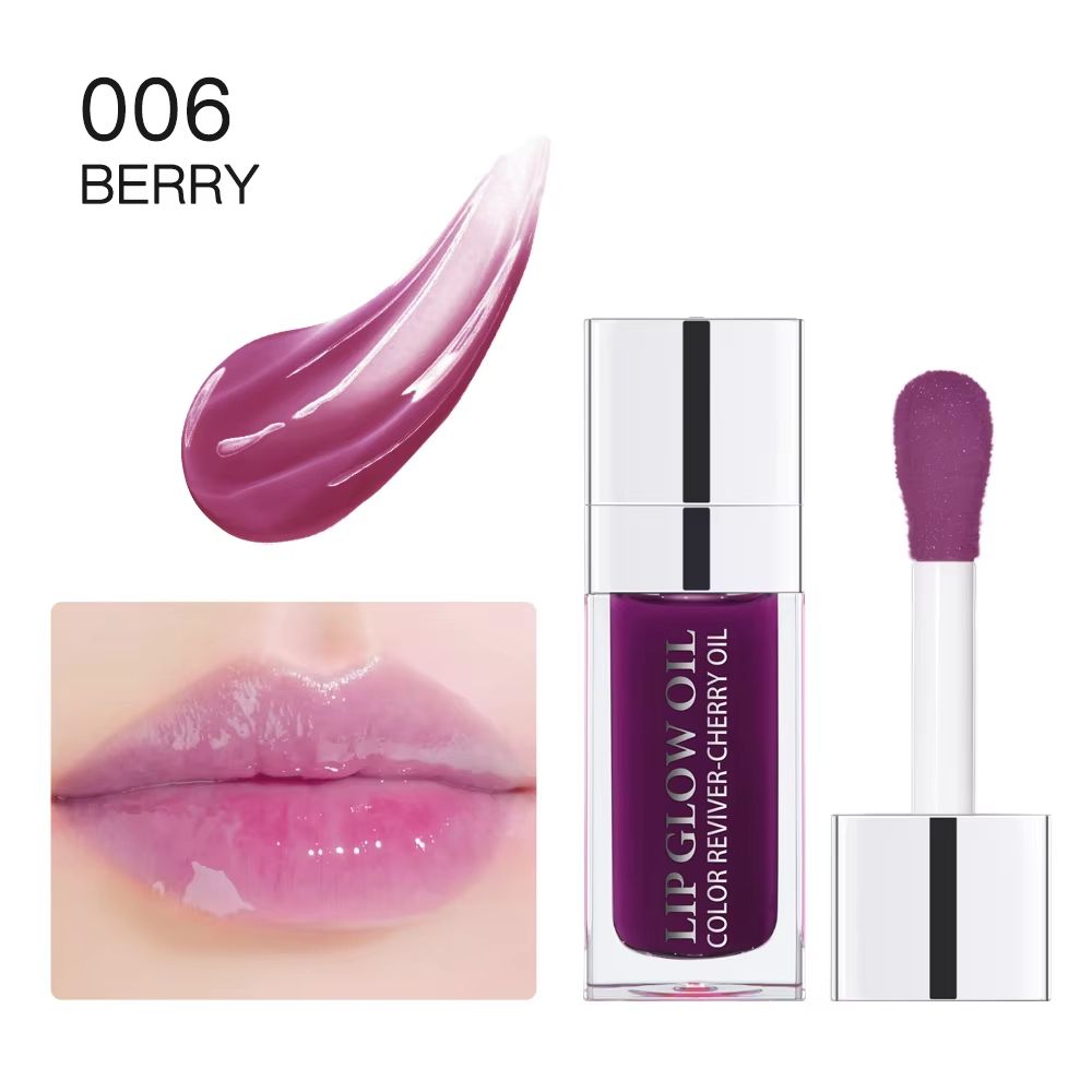HydraGlow Lip Oil Gloss Moisturizing Plumping Lip Oil With Pink Tint For Smooth Glossy Lips 15