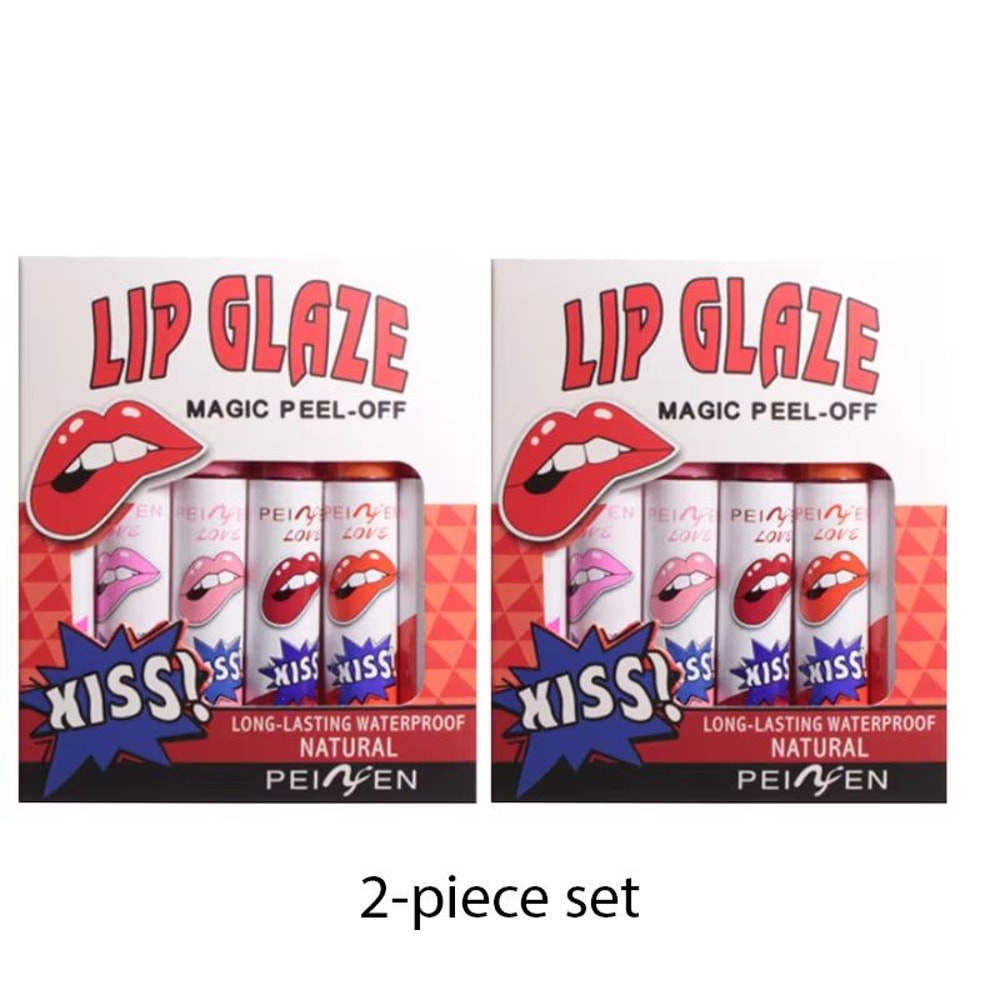 Peel Off Lip Stain Gloss Long Lasting Waterproof Liquid Lip Tint Non Stick Cup Lip Glaze 7