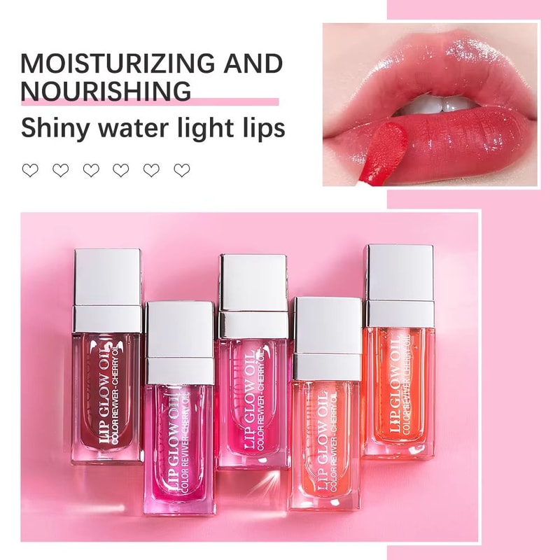 CrystalGlow Lip Oil Gloss Hydrating Plumping Lip Oil With Jelly Tint For Soft Glossy Lips 4
