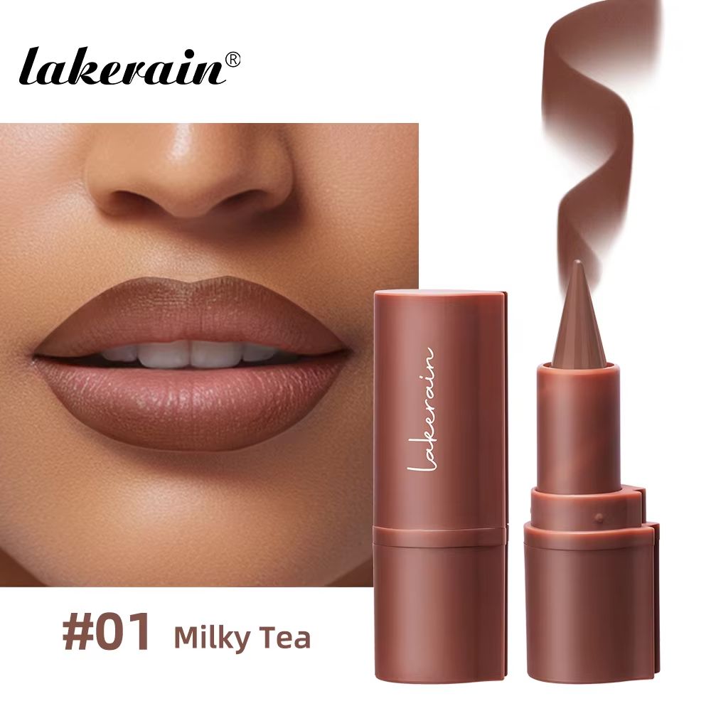 Lakerain Matte Lip Liner Crayon Waterproof Velvet Lip Contour Pencil Long Lasting Non Stick Lip Tin 7