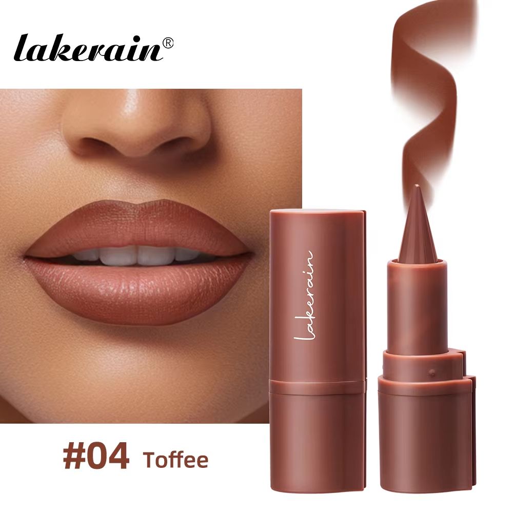 Lakerain Matte Lip Liner Crayon Waterproof Velvet Lip Contour Pencil Long Lasting Non Stick Lip Tin 10