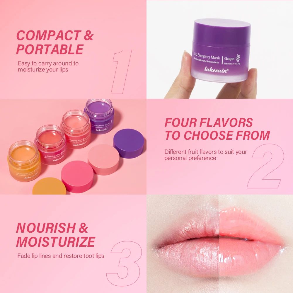Overnight Moisturizing Lip Mask Repairing Lip Sleeping Mask 20g Deep Hydration Lip Care 3