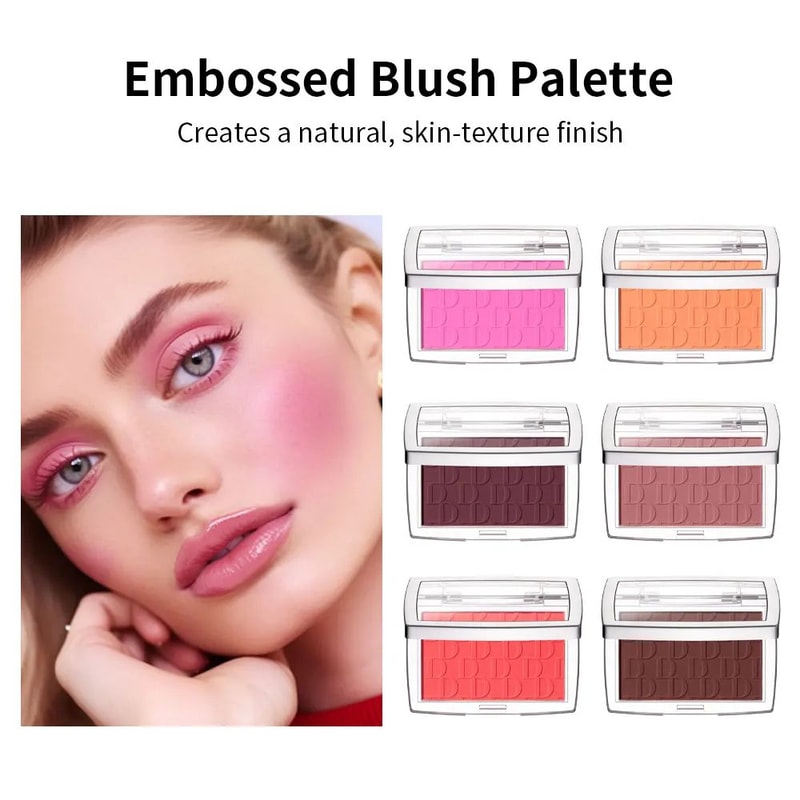 Soft Matte Blush Powder Waterproof Natural Cheek Tint Blush Long Lasting Face Brightening Rouge 3