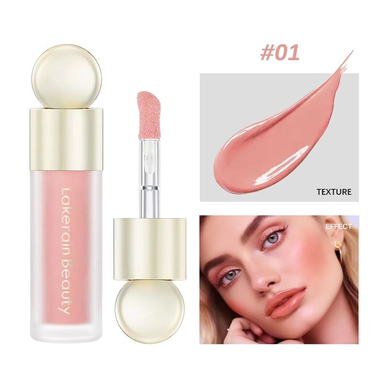 VelvetGlow Liquid Blush Soft Matte Liquid Cream Blush For Natural Pink Cheek Color 7