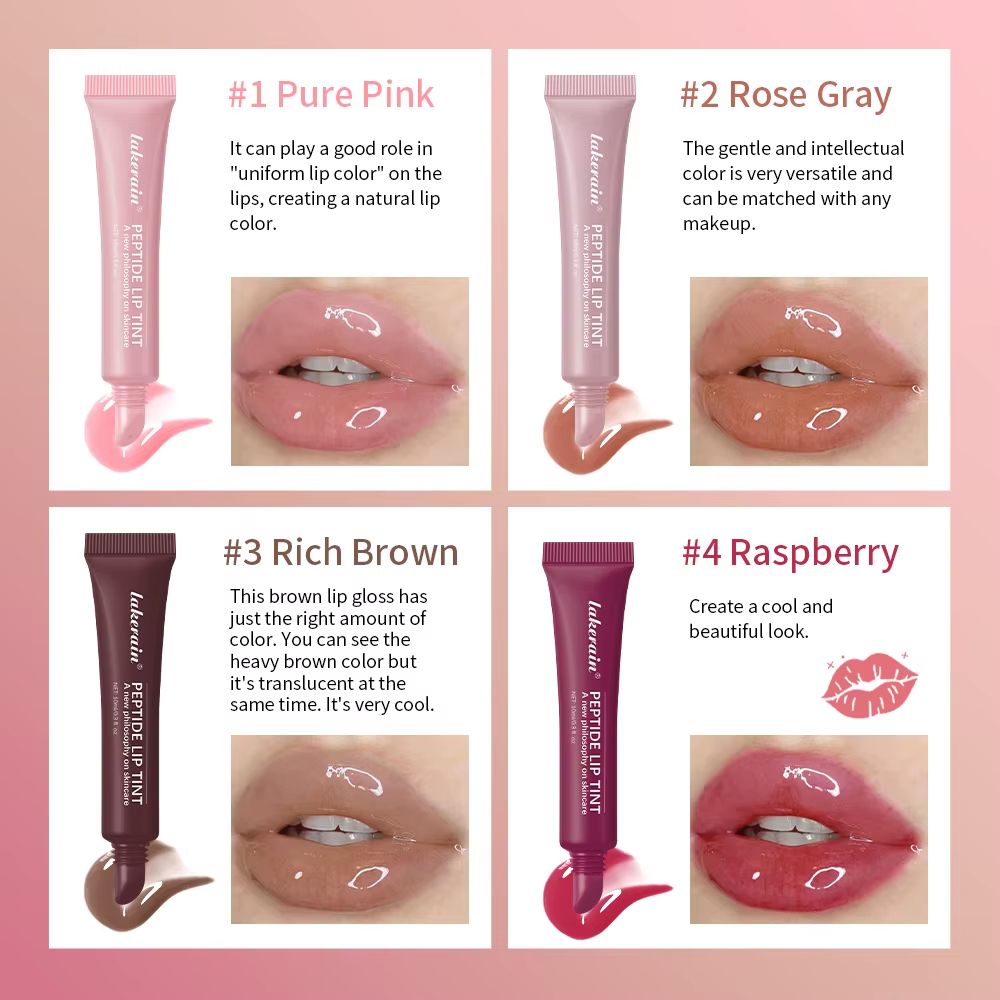 Phone Case Lip Gloss Set Long Lasting Transparent Lip Gloss Moisturizing Lip Glaze With Phone Case 5