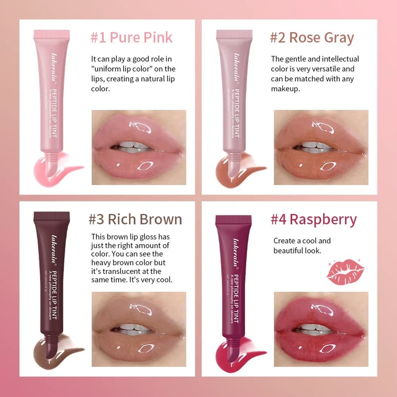 Phone Case Lip Gloss Set Long Lasting Transparent Lip Gloss Moisturizing Lip Glaze With Phone Case 5