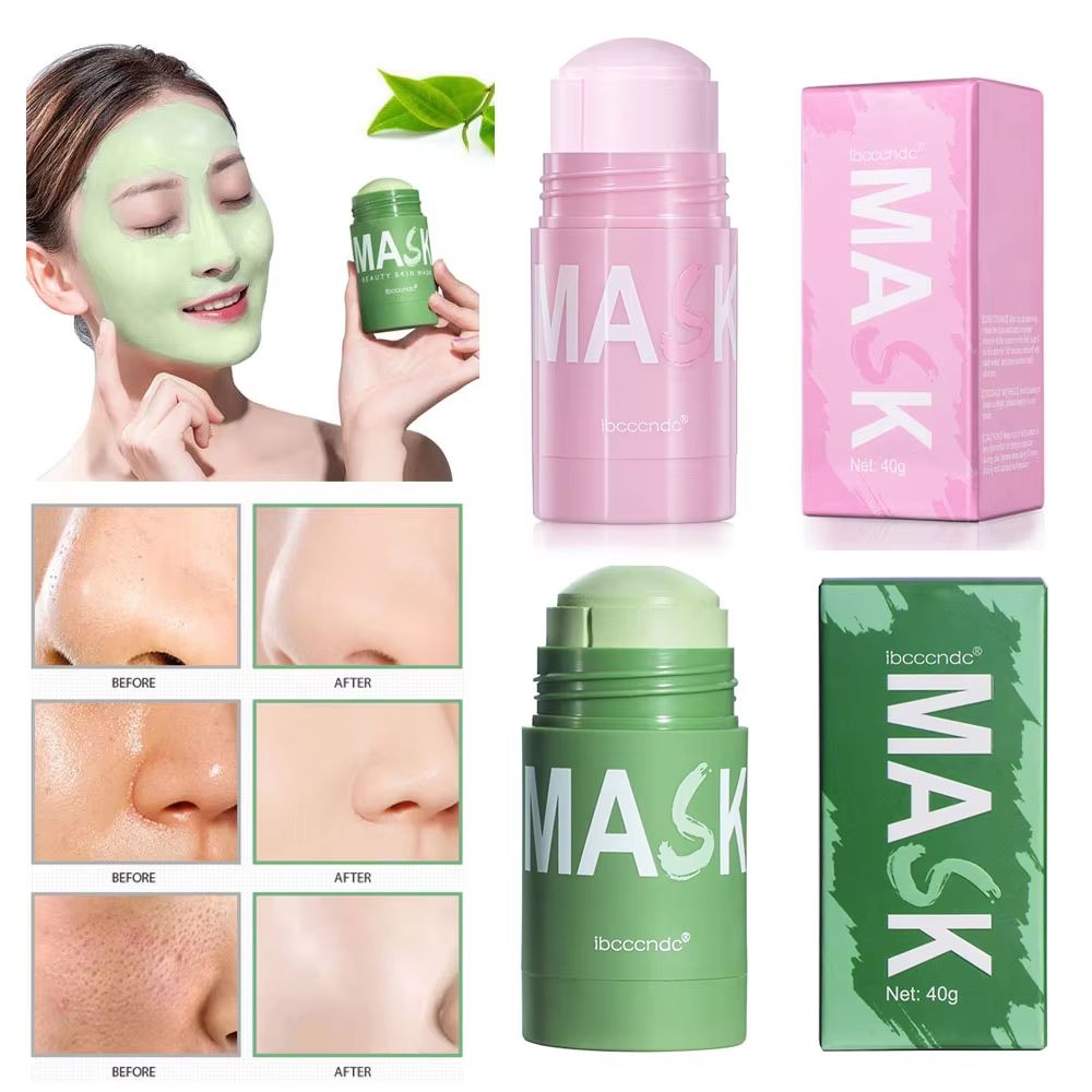 Green Tea Cleansing Mask Stick Deep Pore Green Tea Face Mask Oil Control Moisturizing Blackhead Car 0