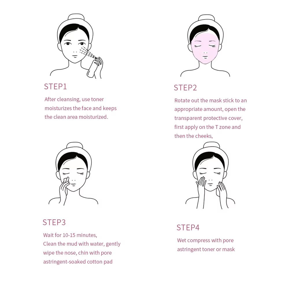 Green Tea Cleansing Mask Stick Deep Pore Green Tea Face Mask Oil Control Moisturizing Blackhead Car 5