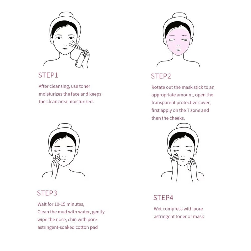 Green Tea Cleansing Mask Stick Deep Pore Green Tea Face Mask Oil Control Moisturizing Blackhead Car 5