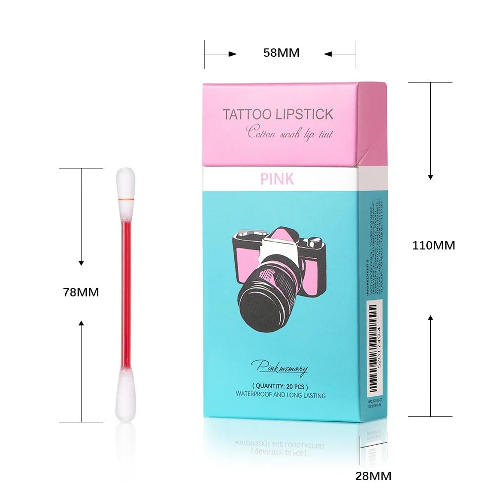 TattooTint Lip Stain Set Waterproof Lip Tattoo Stain Collection With 20 Long Lasting Lip Tint Appl 5
