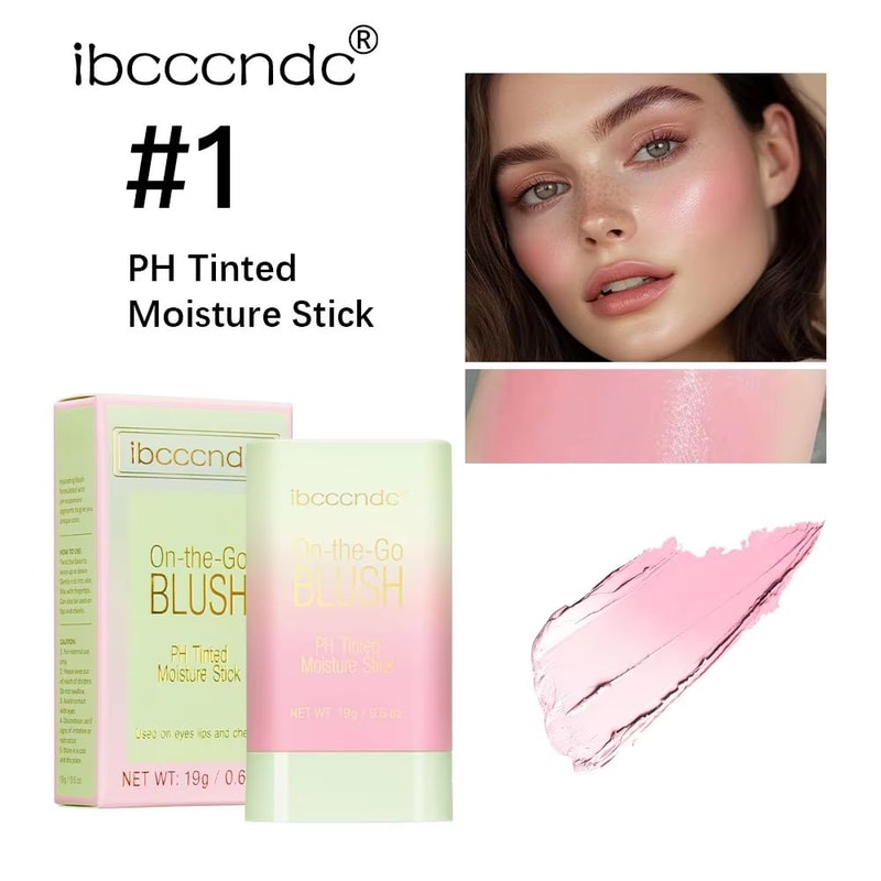 3 In 1 Temperature Changing Blush Stick Multi Use Lip And Cheek Tint Stick Hydrating Color Adapting 6